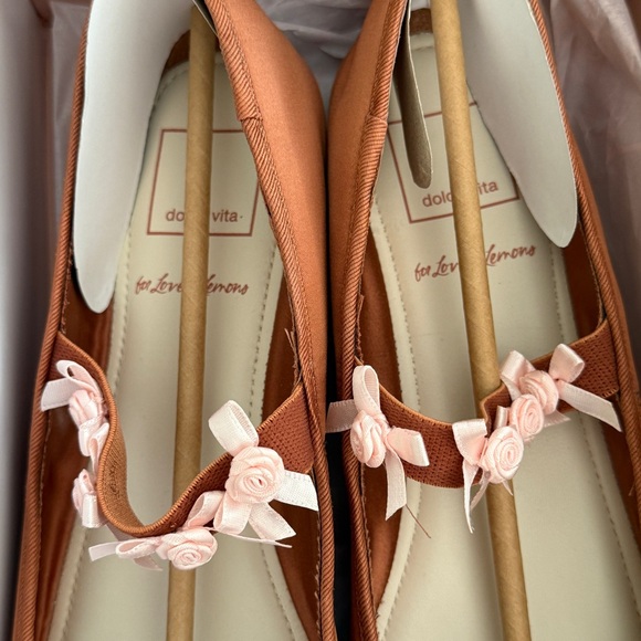 Dolce Vita x For Love & Lemons Claire Pink Clay Ballet Flats (Size 10) - Picture 4 of 11